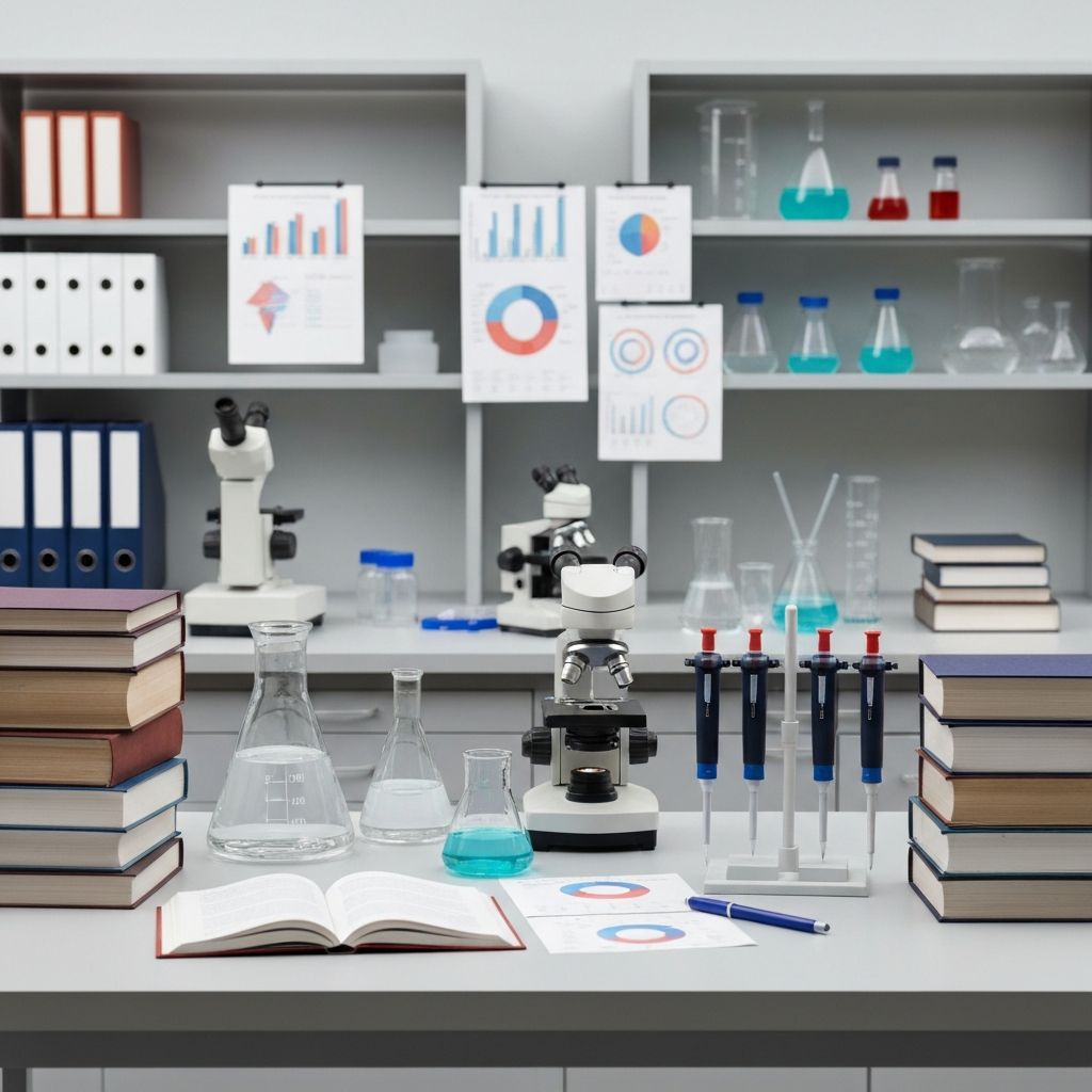 Academic research laboratory with organized scientific environment